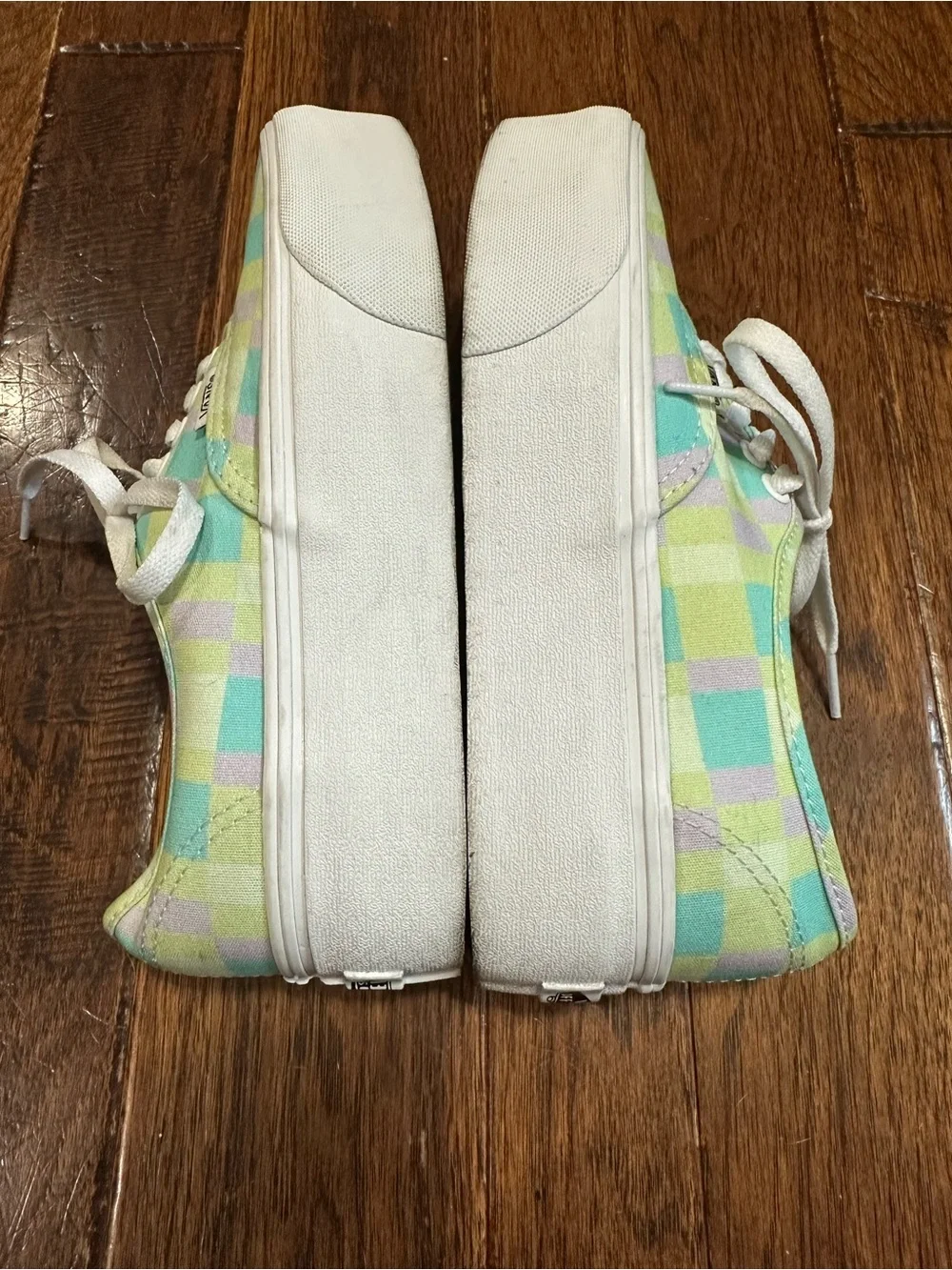VANS Authentic Platform Shoes Pastel Picnic Multi Canvas Women Size 8